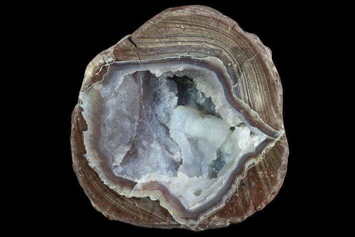 Crystal Filled Dugway Geode (Polished Half) #121647